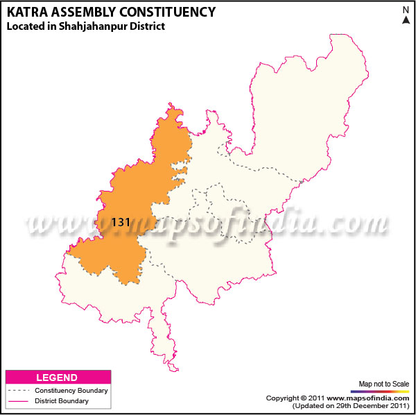 Assembly Constituency Map of  Katra