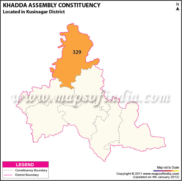 Assembly Constituency Map of  Khadda