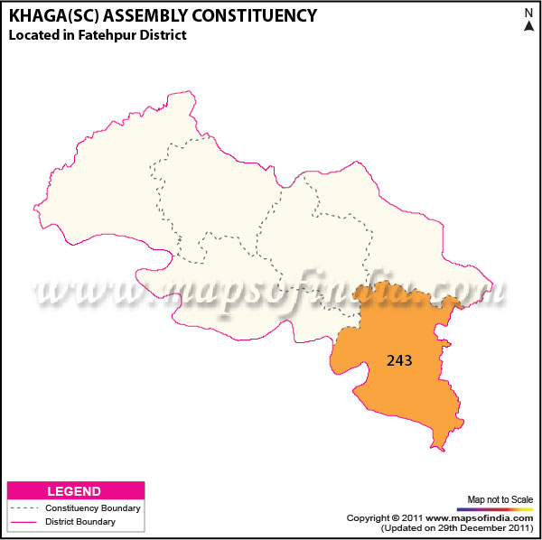 Assembly Constituency Map of  Khaga (SC)