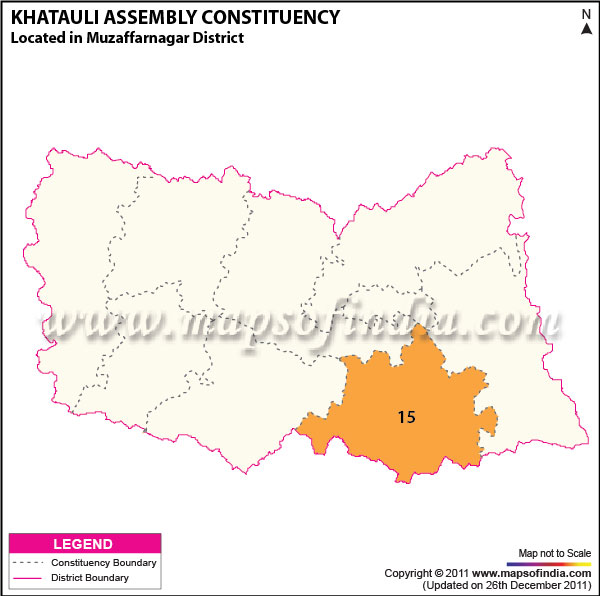 Assembly Constituency Map of  Khatauli