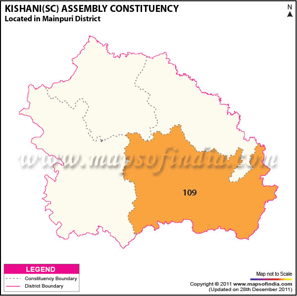 Assembly Constituency Map of  Kishni (SC)