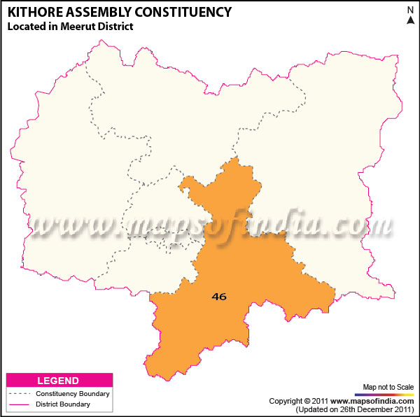 Assembly Constituency Map of  Kithore