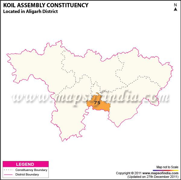 Assembly Constituency Map of  Koil