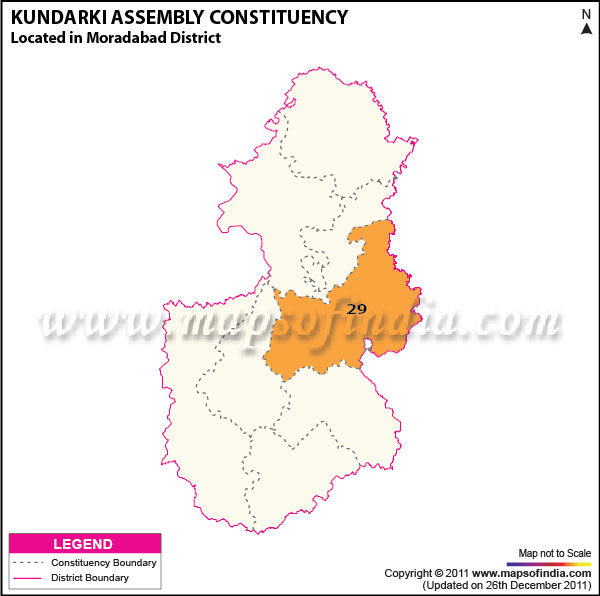 Assembly Constituency Map of  Kundarki