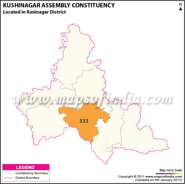 Assembly Constituency Map of  Kushinagar