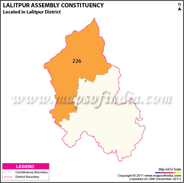 Assembly Constituency Map of  Lalitpur
