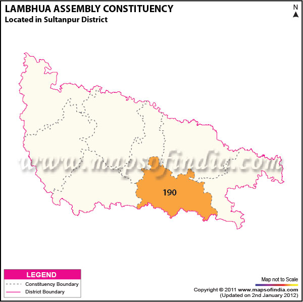 Assembly Constituency Map of  Lambhua