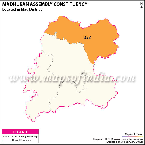 Assembly Constituency Map of  Madhaugarh