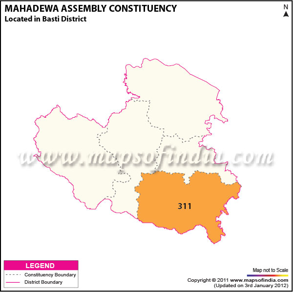 Assembly Constituency Map of  Madhuban