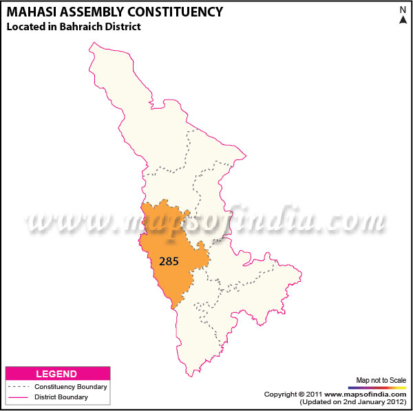 Assembly Constituency Map of  Mahasi