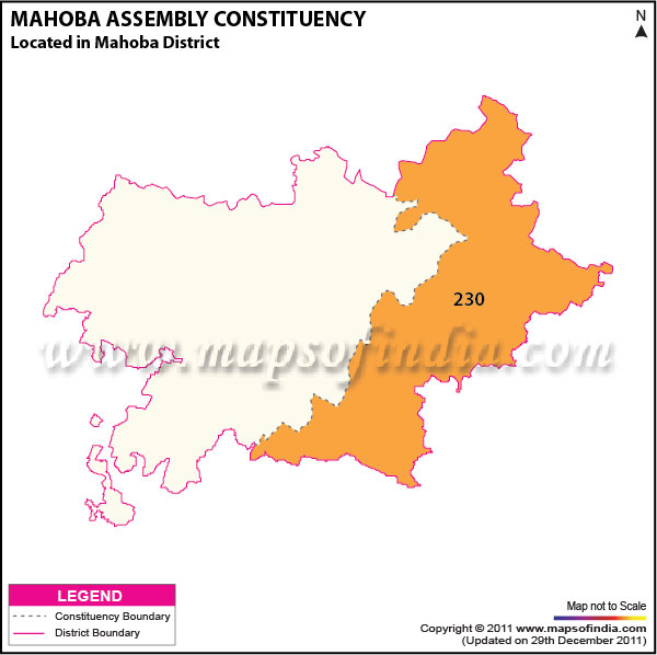 Assembly Constituency Map of  Mahoba