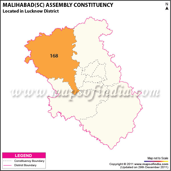 Assembly Constituency Map of  Malihabad (SC)