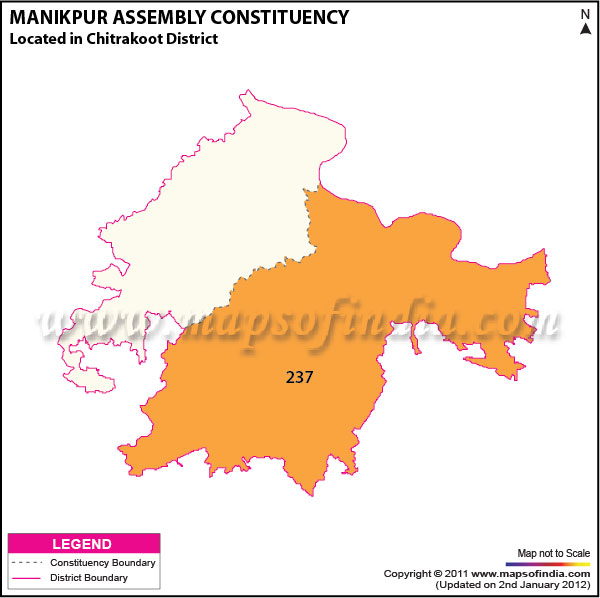 Assembly Constituency Map of  Manikpur