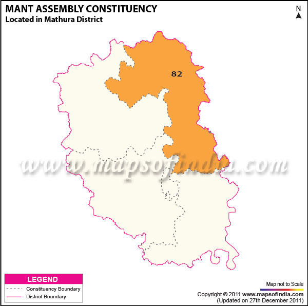 Assembly Constituency Map of  Mant