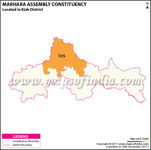 Assembly Constituency Map of  Marhara