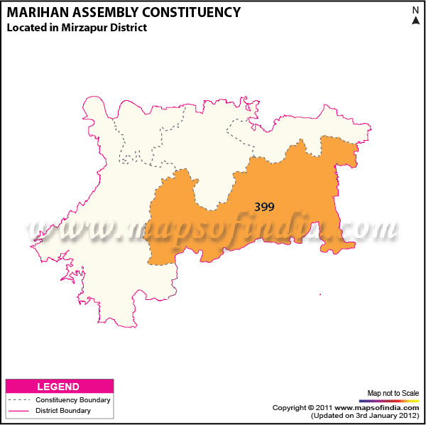 Assembly Constituency Map of  Marihan