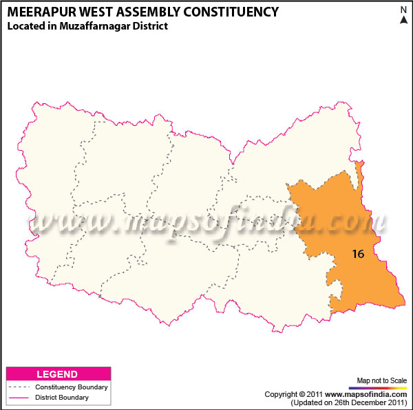 Assembly Constituency Map of  Meerapur
