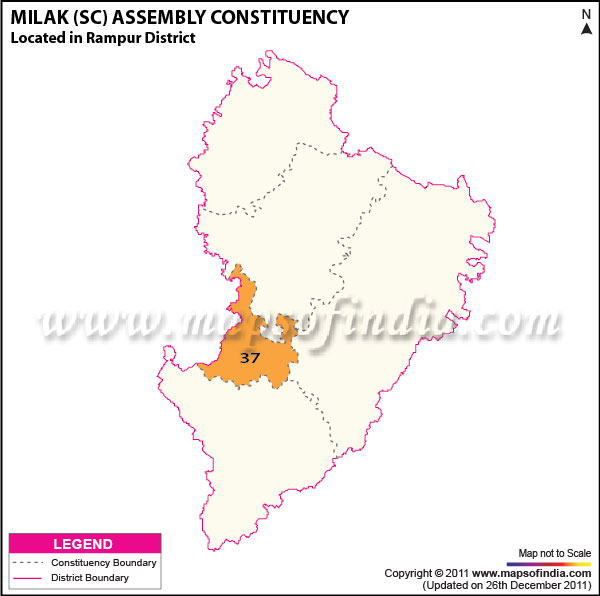 Assembly Constituency Map of  Milak (SC)