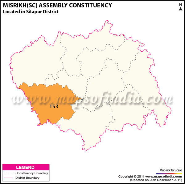Assembly Constituency Map of  Misrikh (SC)