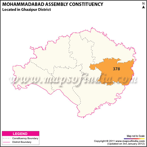 Assembly Constituency Map of  Mohammadabad
