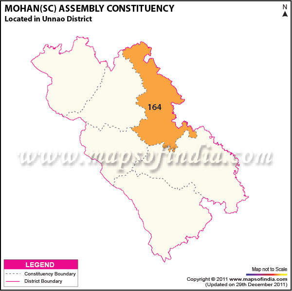 Assembly Constituency Map of  Mohan (SC)