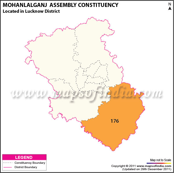 Assembly Constituency Map of  Mohanlalganj (SC)
