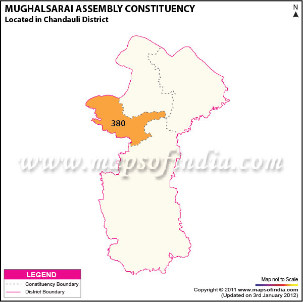 Assembly Constituency Map of  Mughalsarai
