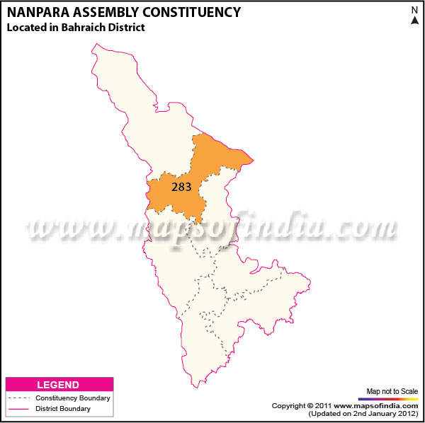 Assembly Constituency Map of  Nanpara