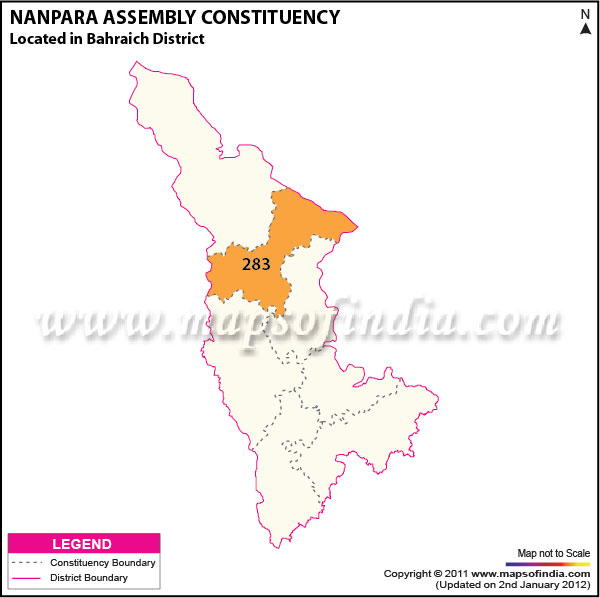 Assembly Constituency Map of Nanpara Assembly Constituency Map of Nanpara