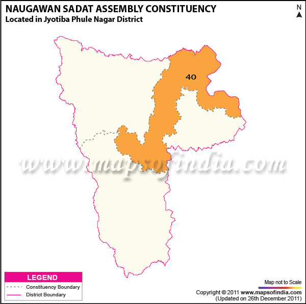 Assembly Constituency Map of  Naugawan Sadat