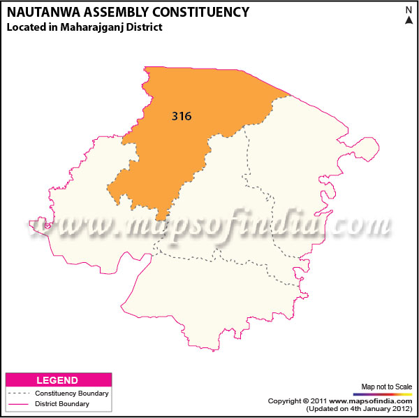Assembly Constituency Map of Nautanwa Assembly Constituency Map of Nautanwa