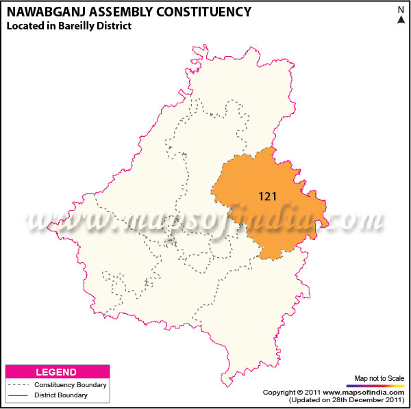 Assembly Constituency Map of  Nawabganj