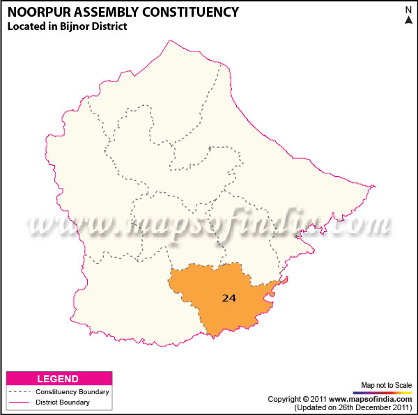 Assembly Constituency Map of Noorpur Assembly Constituency Map of Noorpur