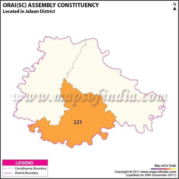 Assembly Constituency Map of  Orai (SC)