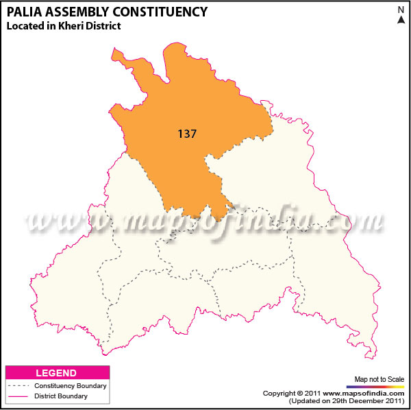 Assembly Constituency Map of  Palia