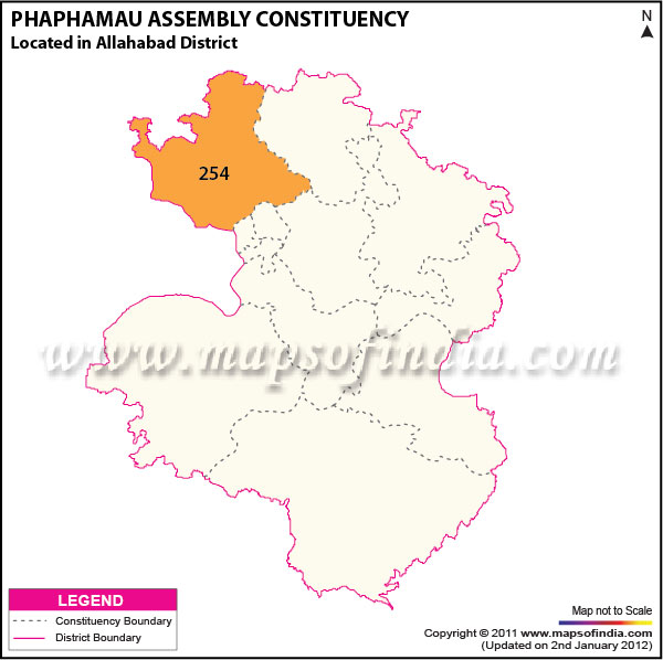 Assembly Constituency Map of  Phaphamau