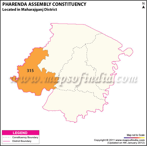 Assembly Constituency Map of  Pharenda