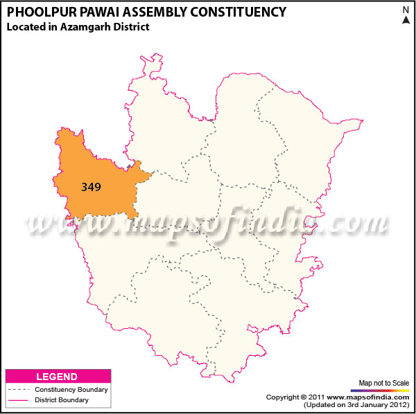 Assembly Constituency Map of  Phoolpur-Pawai