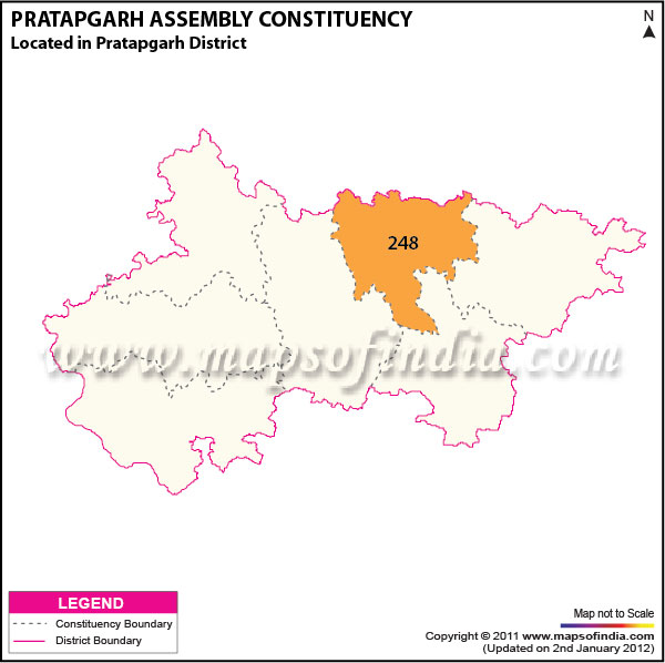 Assembly Constituency Map of  Pratapgarh