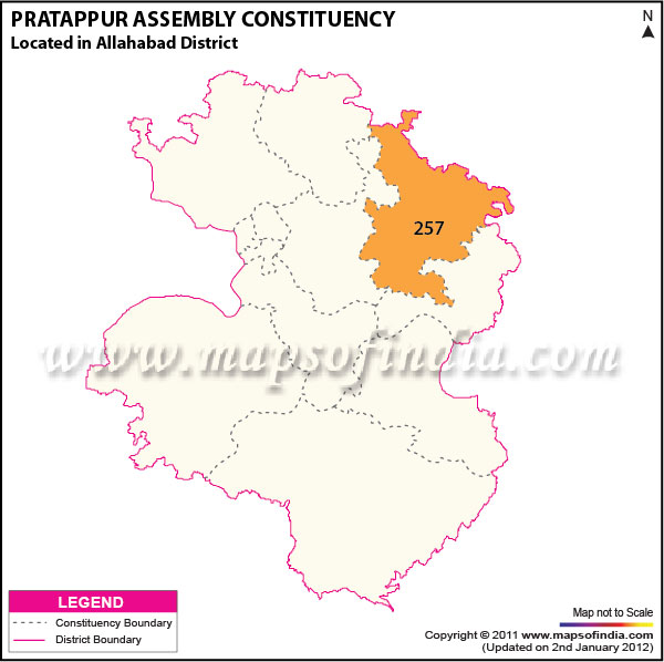 Assembly Constituency Map of  Pratappur
