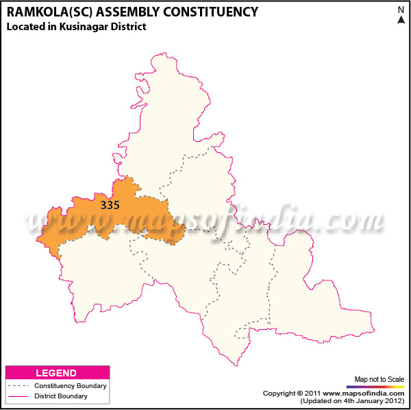 Assembly Constituency Map of  Ramkola (SC)