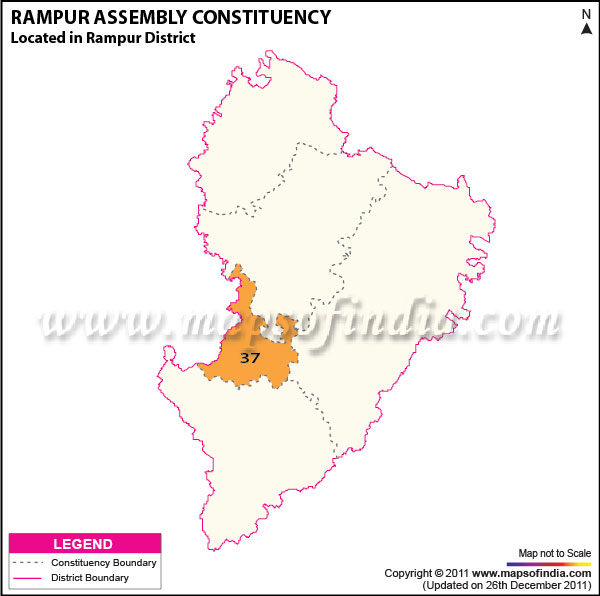 Assembly Constituency Map of  Rampur