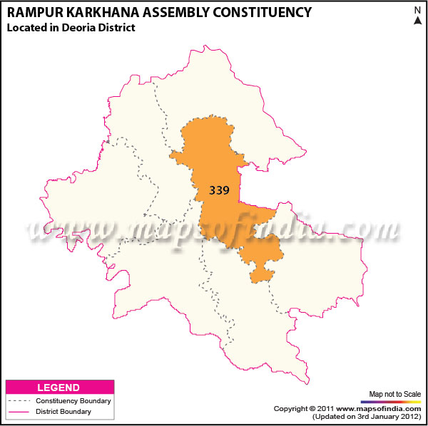 Assembly Constituency Map of  Rampur Karkhana