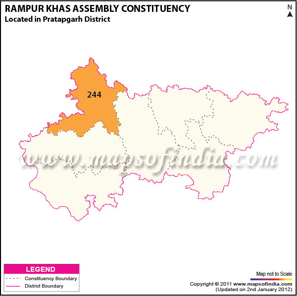 Assembly Constituency Map of  Rampur Khas