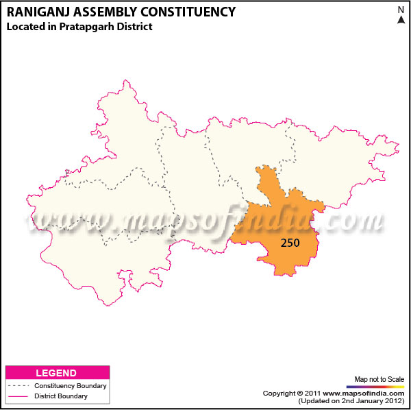 Assembly Constituency Map of  Raniganj