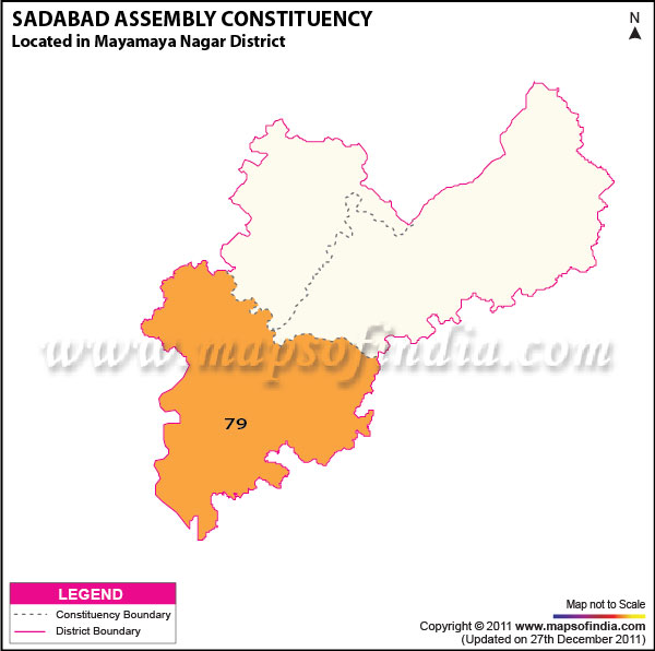 Assembly Constituency Map of  Sadabad