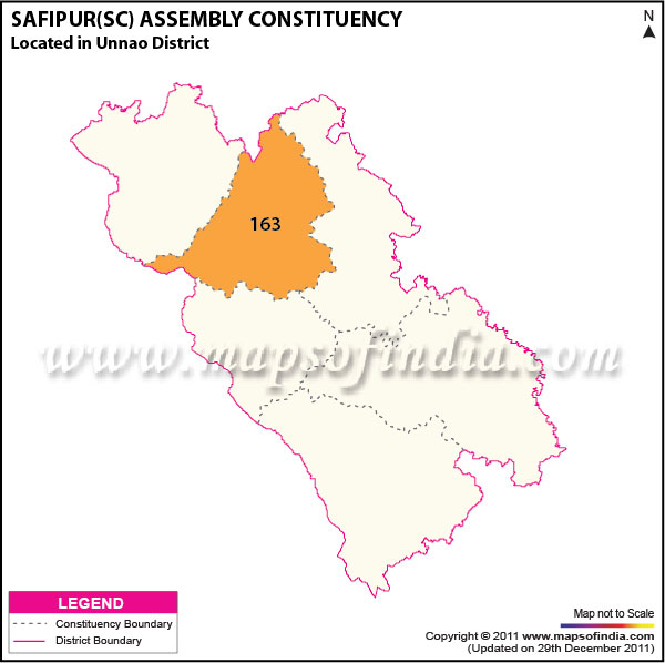 Assembly Constituency Map of  Safipur (SC)