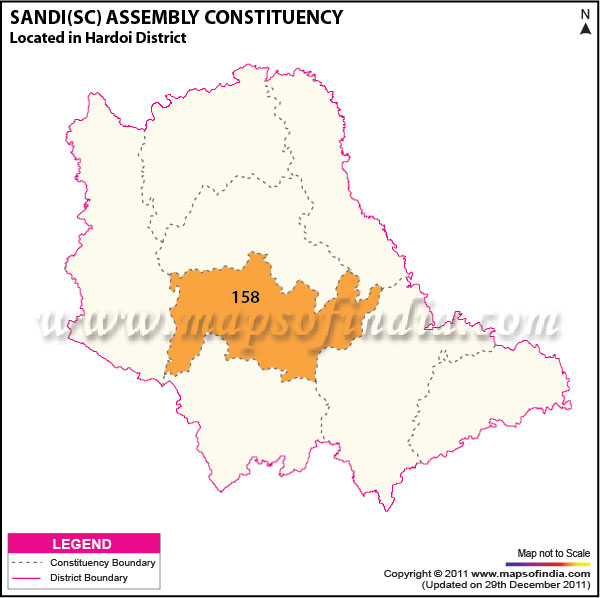 Assembly Constituency Map of  Sandi (SC)