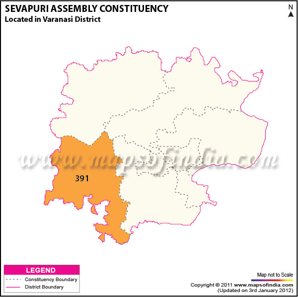Assembly Constituency Map of  Sevapuri