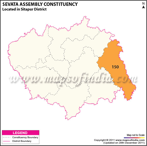 Assembly Constituency Map of  Sevata